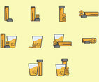 Effervescent Step by Step and Position Icon Set
