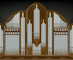 Pipe Organ Vector