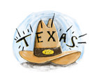 Free Texas Hat Watercolor Vector
