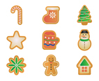Free Gingerbread Cookies Vector Set