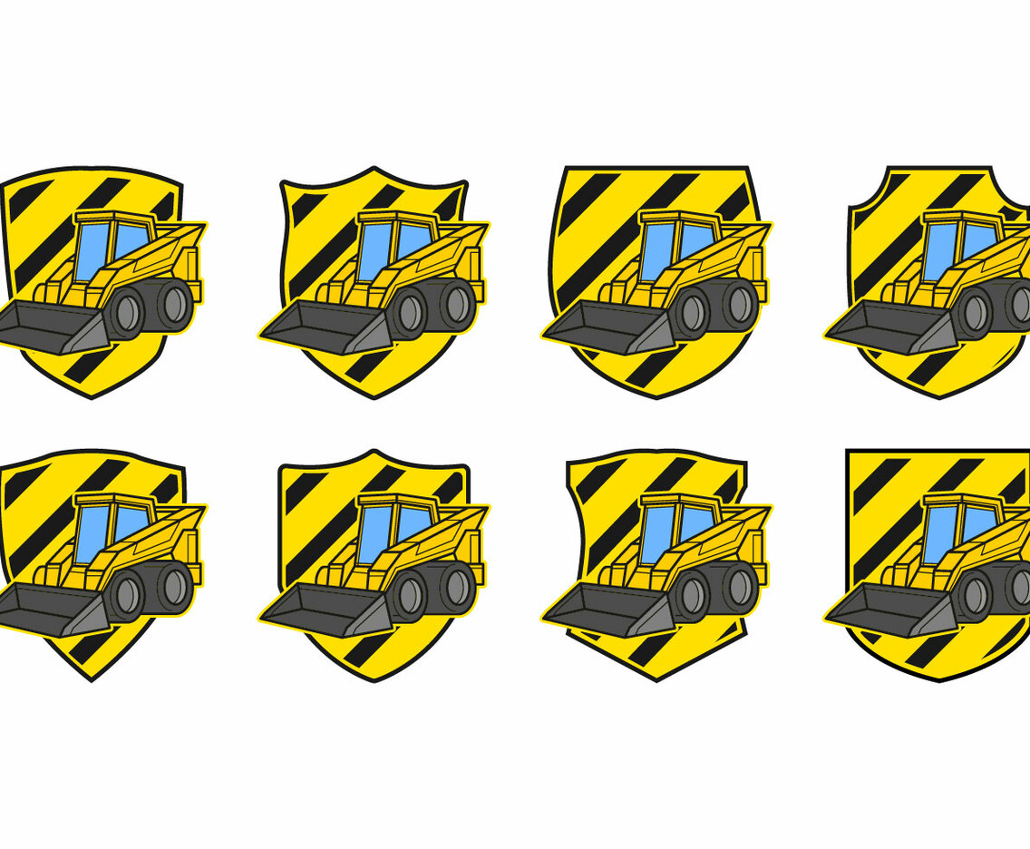Free Skid Steer Badge Vector