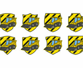 Free Skid Steer Badge Vector