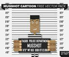 Mugshot Cartoon Free Vector Pack