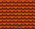 Seamless Pattern Of Red Clay Roof Tiles Vector