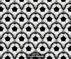 Vector Seamless Pattern With Abstract Football Balls