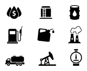 Free Oil Icons Set Vector