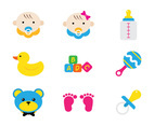 Baby Flat Icons