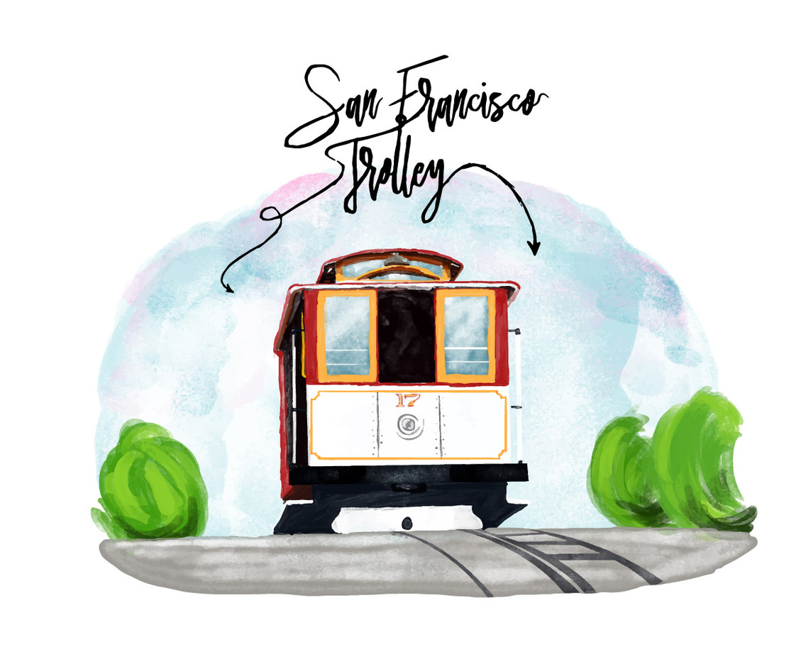 Free San Francisco Trolley Vector
