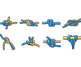 CLIMBING WALL KNOT VECTOR