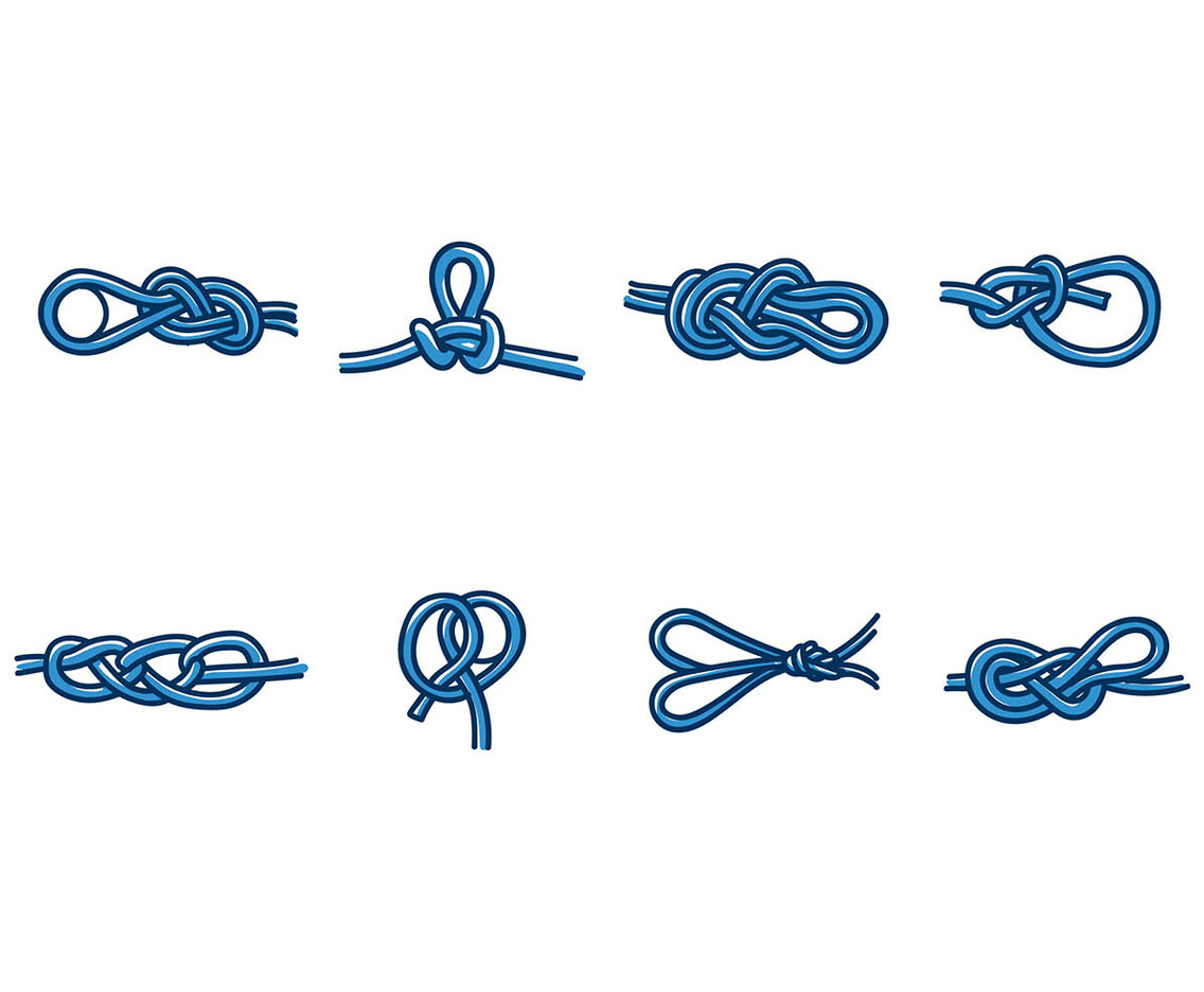 CLIMBING WALL KNOTS VECTOR