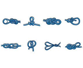 CLIMBING WALL KNOTS VECTOR
