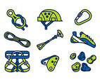 CLIMBING WALL EQUIPMENT VECTOR