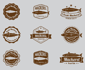 Seafood Mackerel Badge