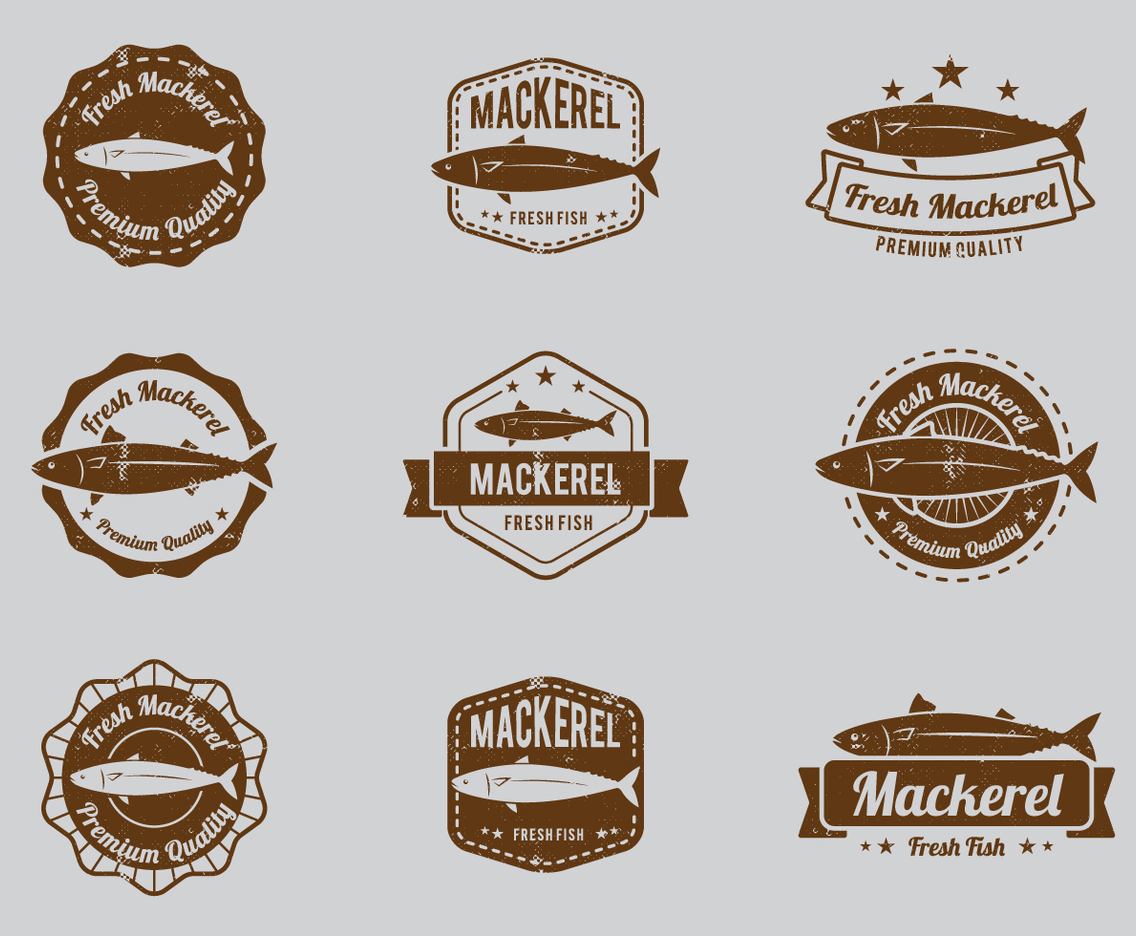 Seafood Mackerel Badge