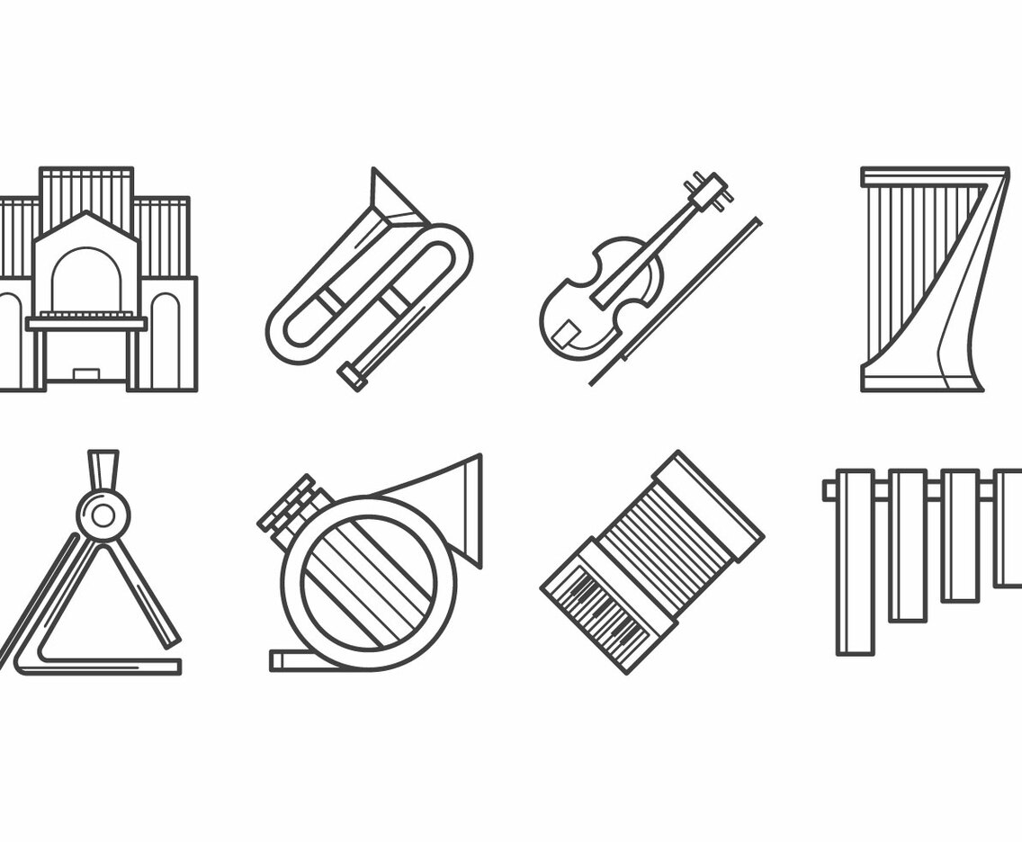 Free Music Instrument Icon Vector