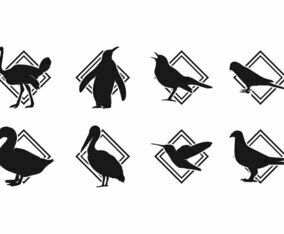 Free Bird Silhoutte Logo Vector