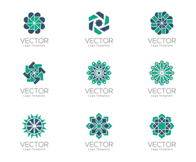 Free Geometrical Arabesque Ornamental Logo Templates