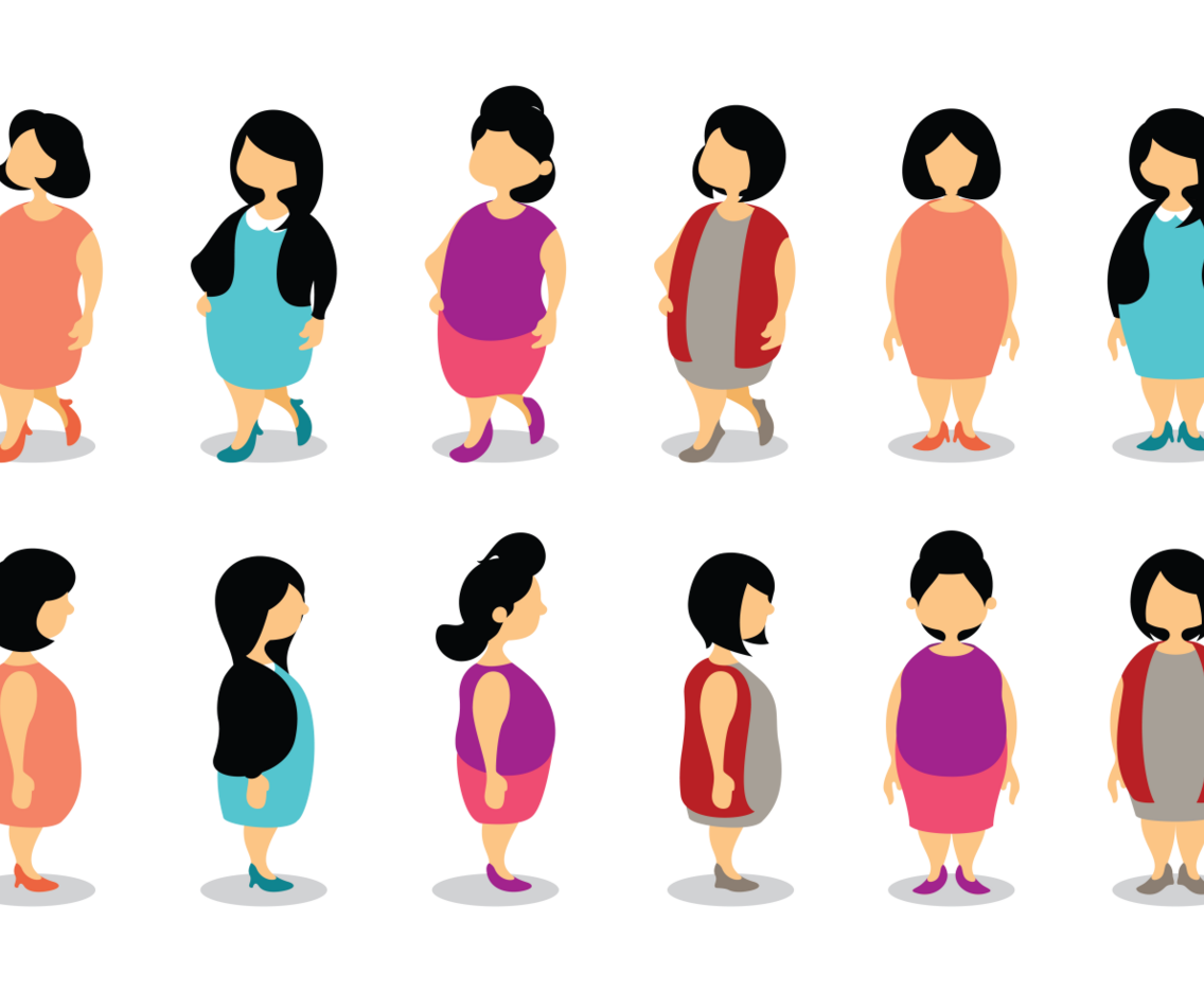 Plus Size Girls Cartoon