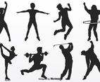 Free People Movement Silhouettes Vector