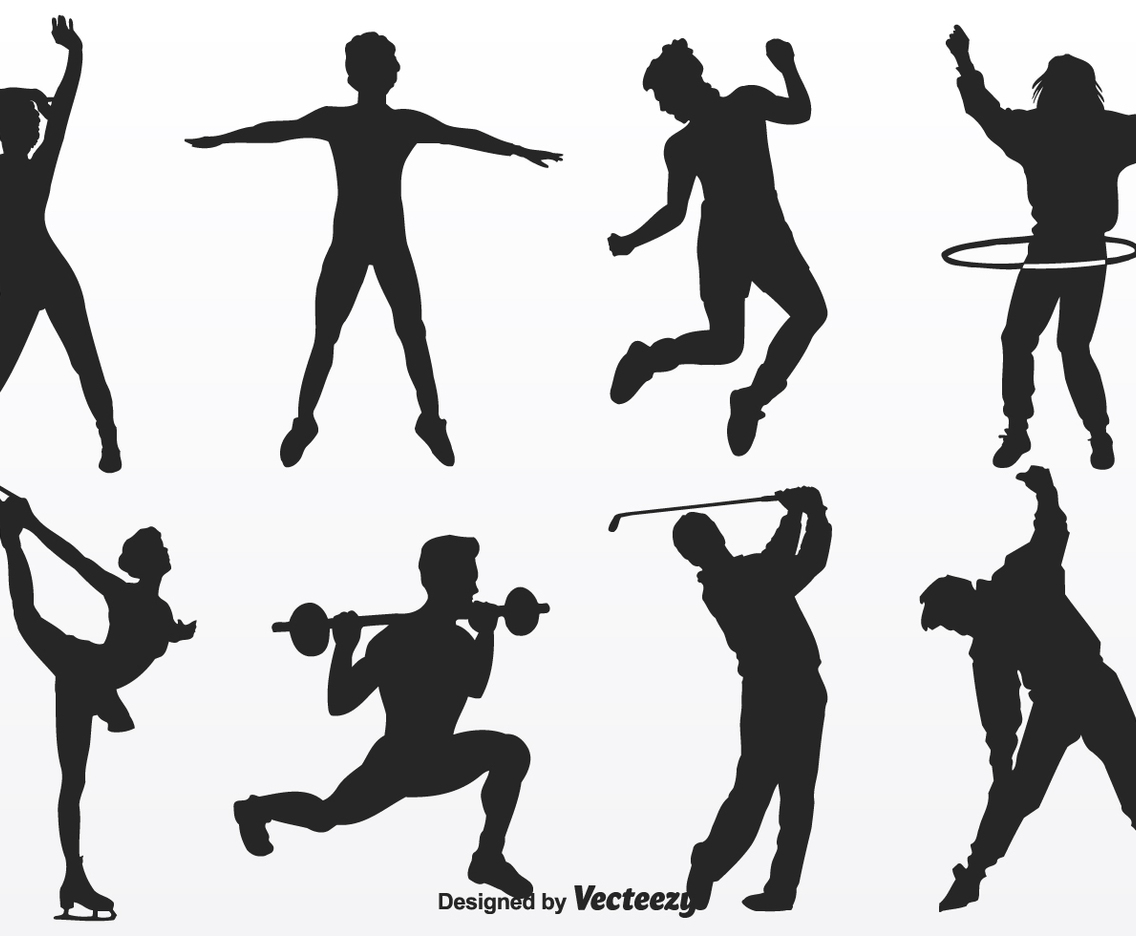 Free People Movement Silhouettes Vector