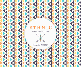 Free Geometric Ethnic Vector Pattern