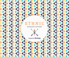 Free Geometric Ethnic Vector Pattern