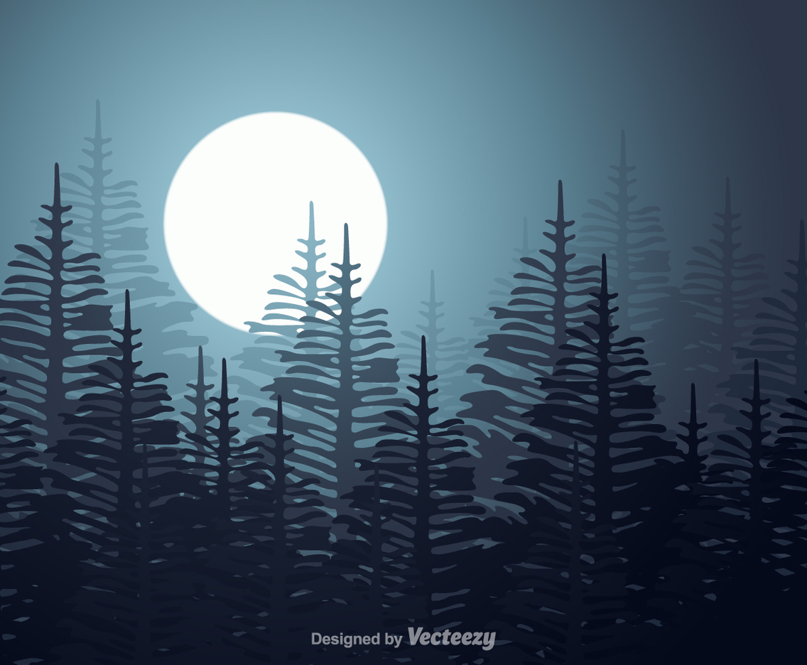 Free Araucaria Forest Vector Landscape