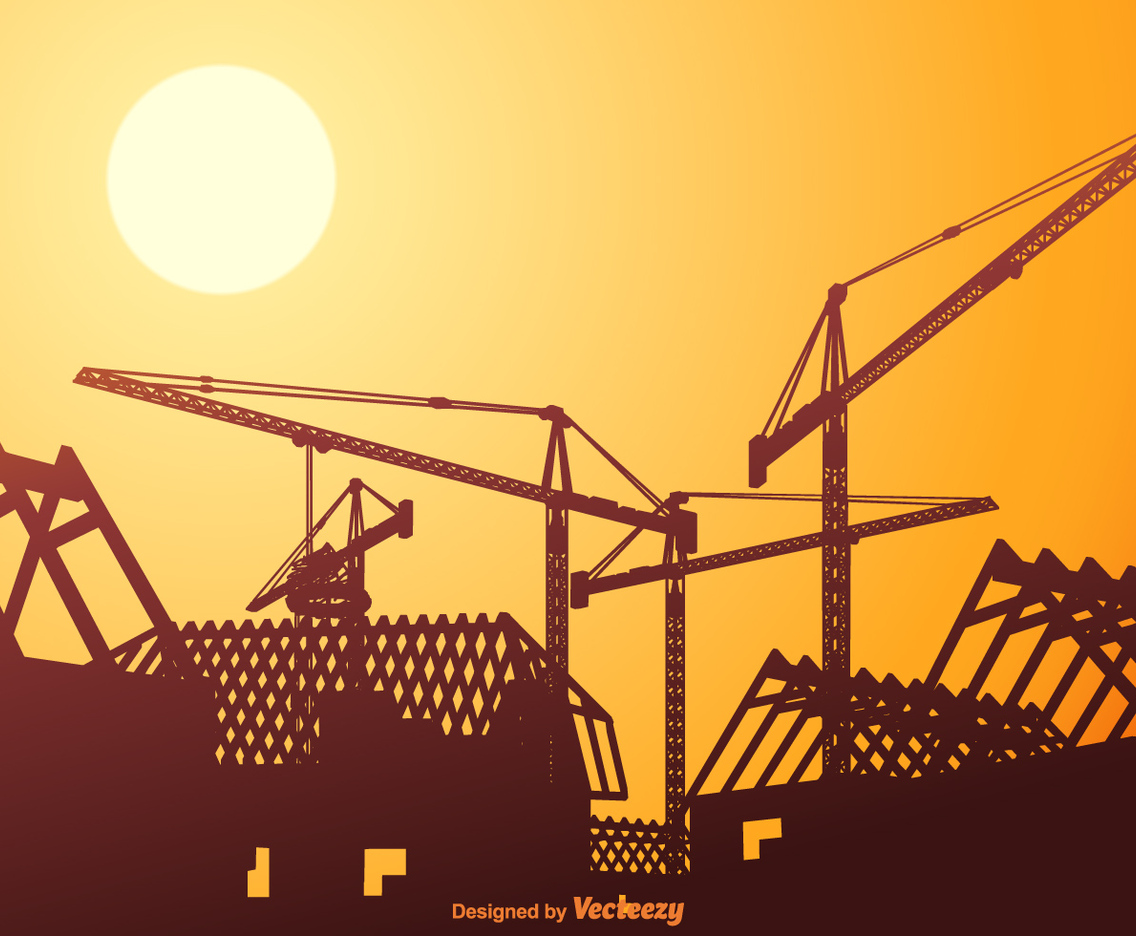 Free Vector Rooftops Under Construction