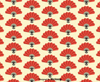 Free Spanish Fan Seamless Pattern Vector