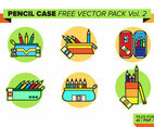 Pencil Case Free Vector Pack Vol. 2