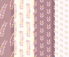 Vector Branch Watercolor Patterns