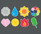 Vector Pokemon Badges