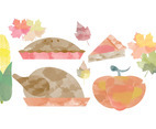 Thanksgiving Watercolor Vectors