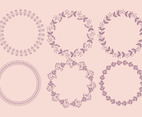 Vector Floral Wreaths
