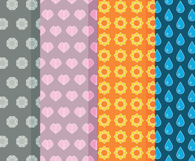 Vector Pokemon Badges Patterns