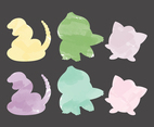 Vector Watercolor Pokemons
