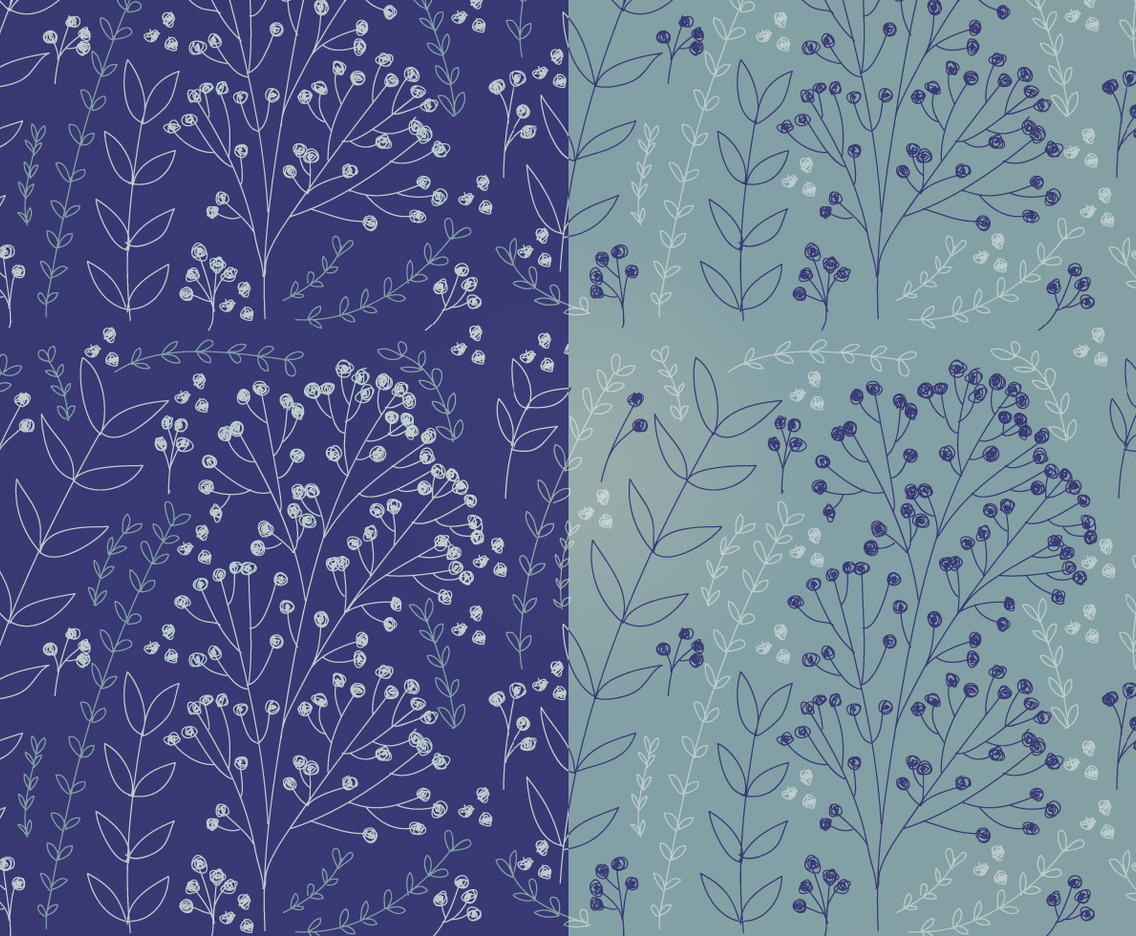 Vector Boho Floral Patterns