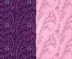 Vector Magenta Floral Patterns