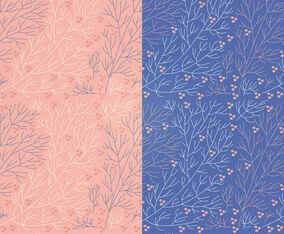 Vector Boho Branch Floral Patterns