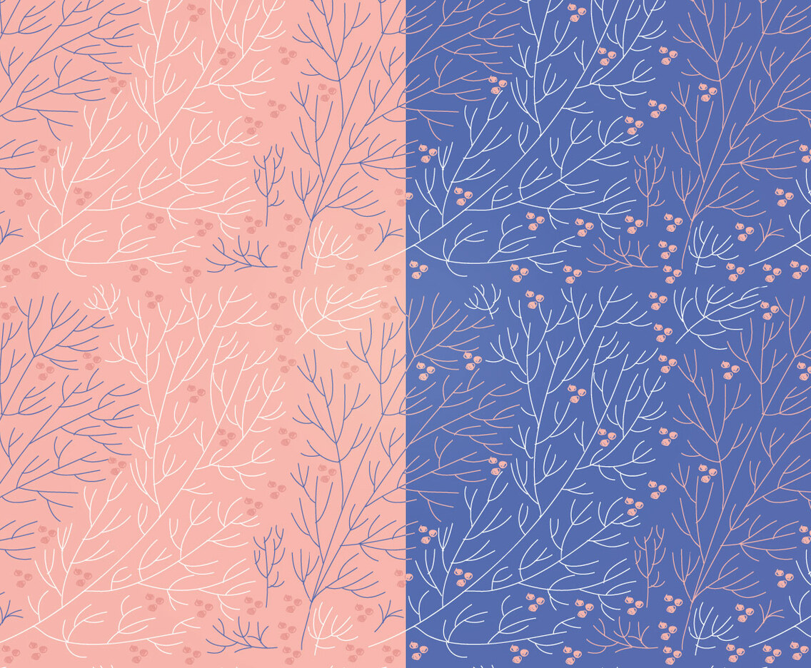 Vector Boho Branch Floral Patterns