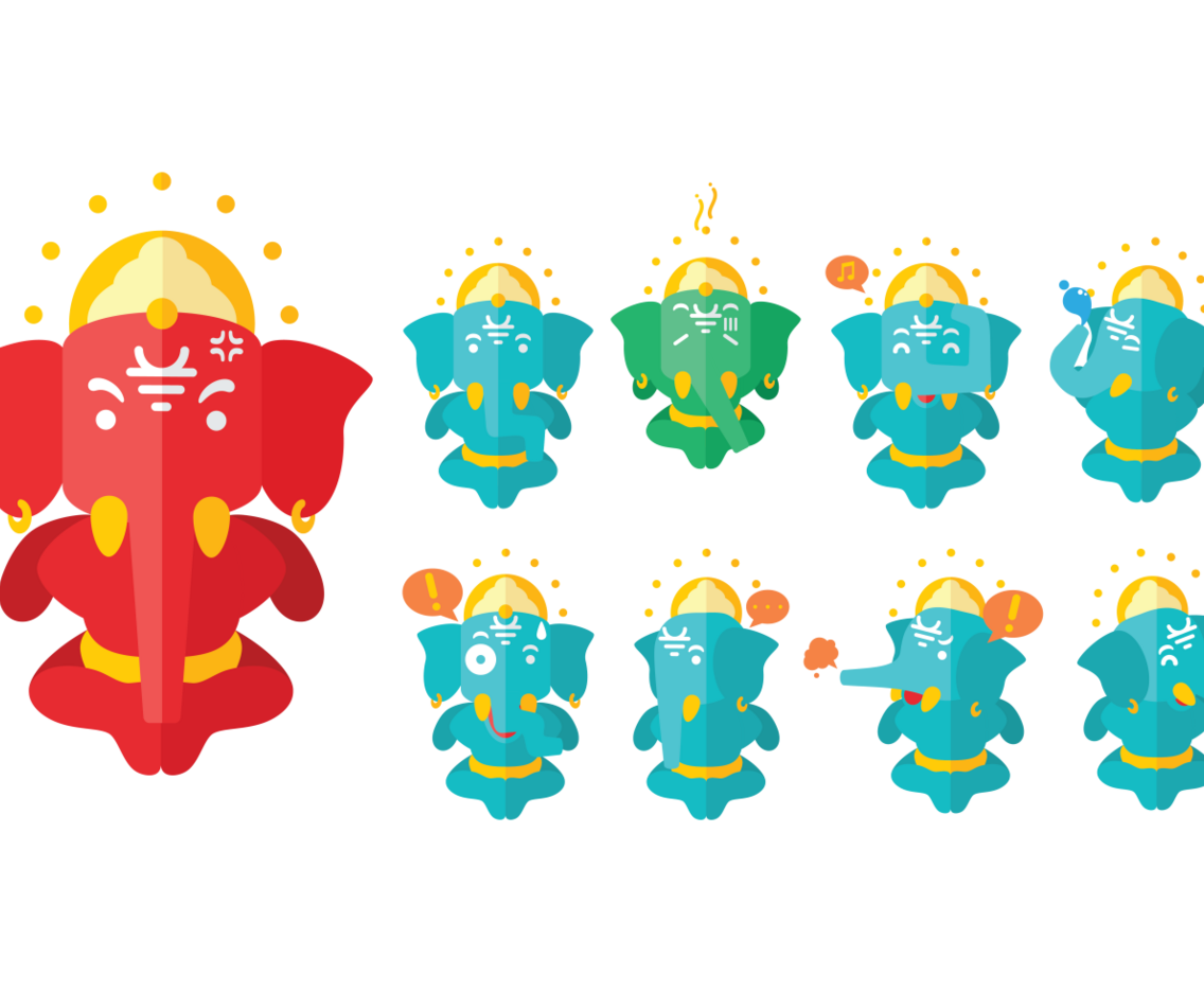 Ganesh Cartoon Vector