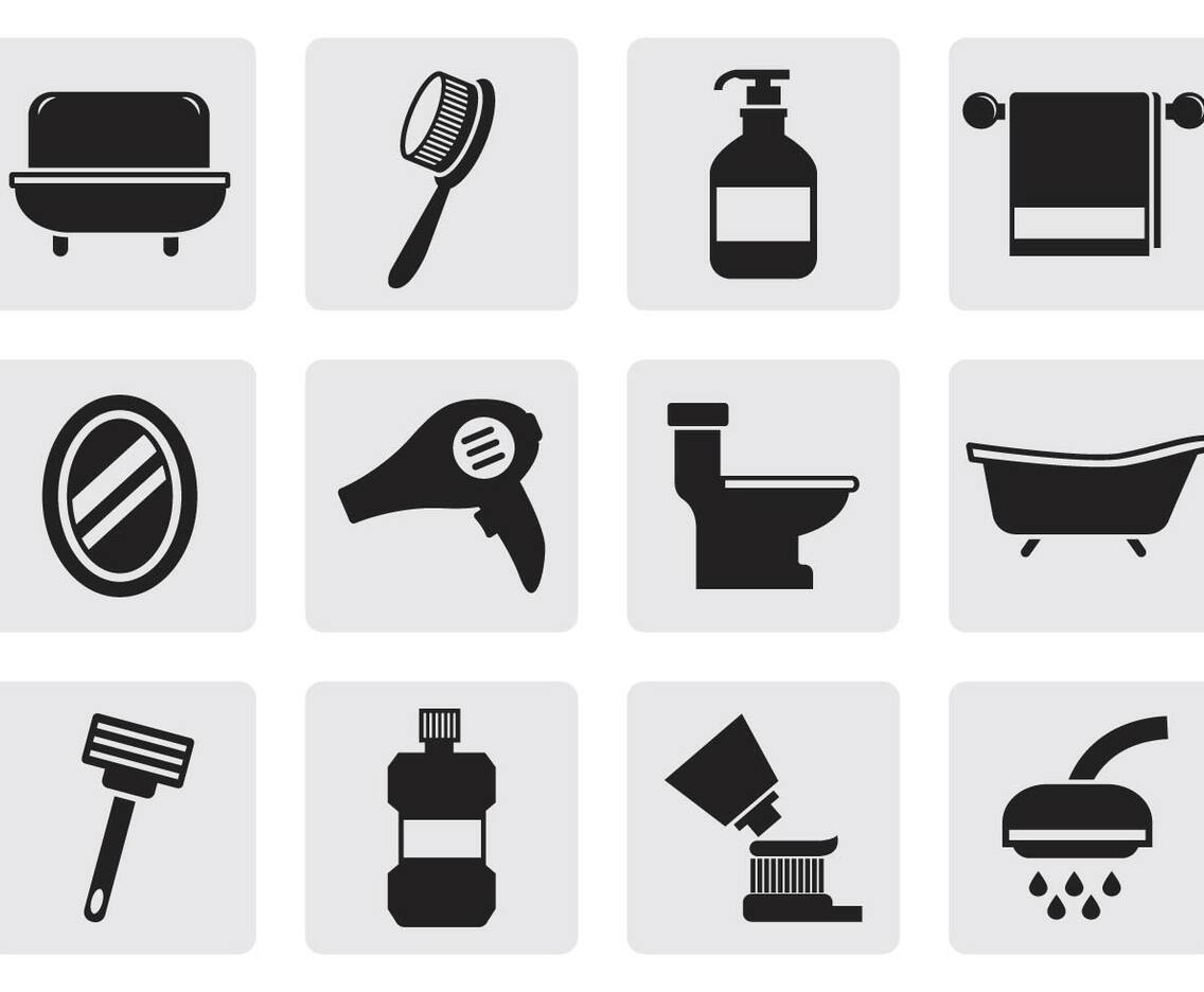 Free Bathroom Icons Vector