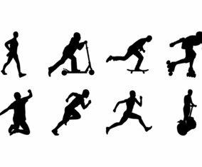 Free People Activity Silhouette Vector