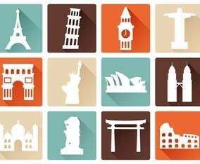 Free Landmark Icons Vector
