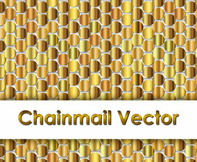 Gold Chainmail Background