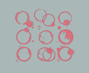 Wine Stain Vector