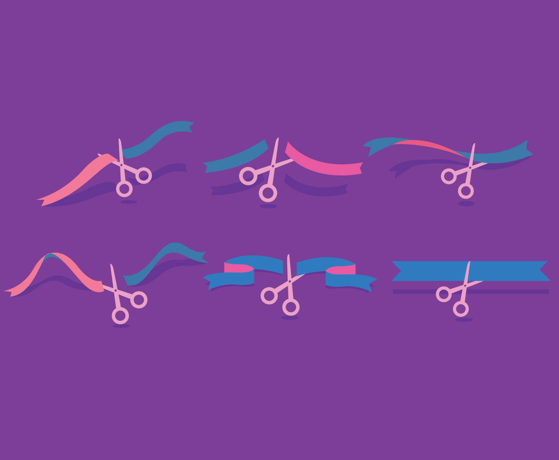 Ribbon Cutting Vector
