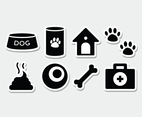Free Dog Sticker Icon Set