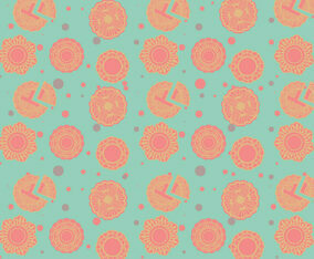 Mooncake Pattern Vector