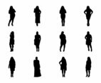 Free Fat Women Silhouette Vector